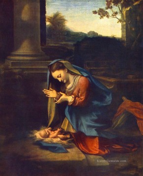  san - Die Verehrung des Kindes Renaissance Manierismus Antonio da Correggio